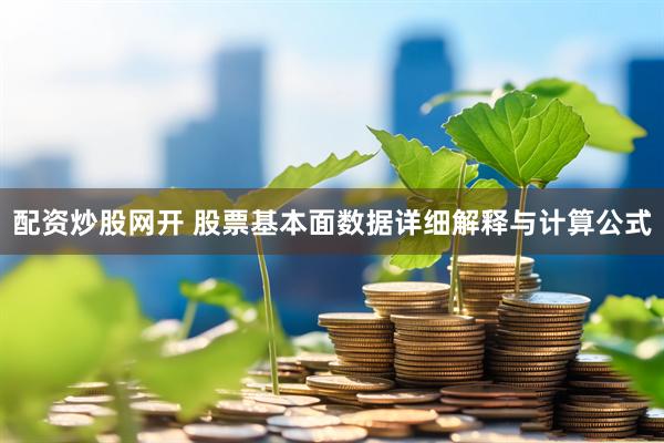配资炒股网开 股票基本面数据详细解释与计算公式